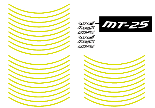 MT-25専用リフレクトリムステッカー